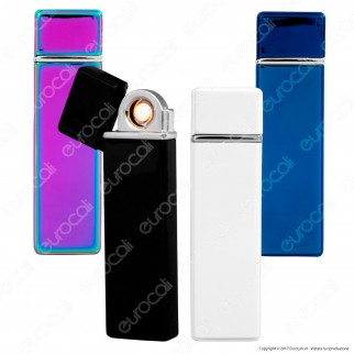 Champ Accendino USB in Metallo Antivento Ricaricabile - 1 Accendino