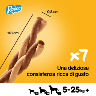 Rodeo Duos Gusto Pollo e Bacon per Cani per Cani 7 Stick Pedigree