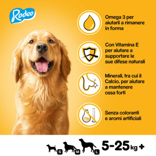 Rodeo Duos Gusto Pollo e Bacon per Cani per Cani 7 Stick Pedigree