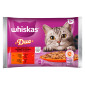 Immagine 1 - Whiskas Duo Mix Gustoso di Carne in Gelatina con Manzo Pollame Agnello Anatra Cibo per Gatti - 4 Bustine da 85g