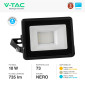 Immagine 5 - V-Tac VT-118 Faro LED Faretto 10W SMD IP65 Chip Samsung Colore Nero - SKU 20304 / 20305 / 20306