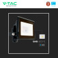 Immagine 10 - V-Tac VT-118 Faro LED Faretto 10W SMD IP65 Chip Samsung Colore Nero - SKU 20304 / 20305 / 20306