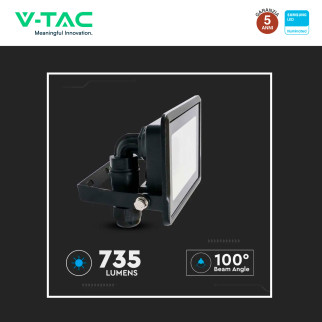 VT-118 Faro LED 10W SMD Chip Samsung IP65 V-Tac