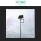 Immagine 7 - V-Tac VT-40W Faro LED Floodlight 6W IP65 Colore Nero con Pannello Solare e Telecomando - SKU 7822 / 7821