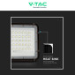 Immagine 10 - V-Tac VT-40W Faro LED Floodlight 6W IP65 Colore Nero con Pannello Solare e Telecomando - SKU 7822 / 7821