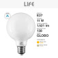 Immagine 4 - Life Lampadina LED E27 11W Globo G95 Filament in Vetro Milky - mod. 39.920384CM30 / 39.920384NM