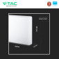 Immagine 6 - V-Tac VT-8033 Plafoniera LED Quadrata 15W SMD Chip Samsung IP44 Colore Bianco - SKU 2113909