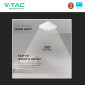 Immagine 8 - V-Tac VT-8033 Plafoniera LED Quadrata 15W SMD Chip Samsung IP44 Colore Bianco - SKU 2113909