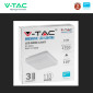 Immagine 9 - V-Tac VT-8033 Plafoniera LED Quadrata 15W SMD Chip Samsung IP44 Colore Bianco - SKU 2113909