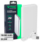 V-Tac VT-10000 Power Bank Portatile 10000mAh con Ricarica Rapida 22,5W PD e Indicatore LED di Carica Colore Bianco - SKU 7832