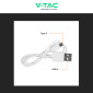Immagine 10 - V-Tac VT-10000 Power Bank Portatile 10000mAh con Ricarica Rapida 22,5W PD e Indicatore LED di Carica Colore Bianco - SKU 7832