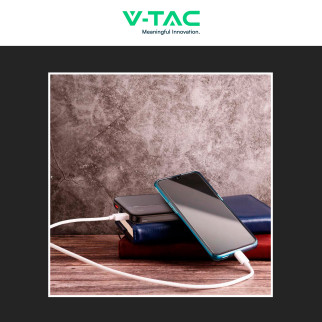 VT-10000 Power Bank 10000mAh Ricarica Rapida PD Nero V-Tac