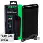 V-Tac VT-10005 Power Bank Portatile 10000mAh con Ricarica Rapida 22,5W PD e Indicatore LED di Carica Colore Nero - SKU 7833