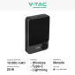 Immagine 2 - V-Tac VT-100011 Power Bank Wireless 10000mAh con Ricarica Rapida 20W PD Attacco Magnetico e Display - SKU 7849