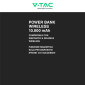 Immagine 4 - V-Tac VT-100011 Power Bank Wireless 10000mAh con Ricarica Rapida 20W PD Attacco Magnetico e Display - SKU 7849