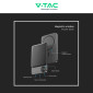 Immagine 7 - V-Tac VT-100011 Power Bank Wireless 10000mAh con Ricarica Rapida 20W PD Attacco Magnetico e Display - SKU 7849