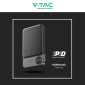 Immagine 8 - V-Tac VT-100011 Power Bank Wireless 10000mAh con Ricarica Rapida 20W PD Attacco Magnetico e Display - SKU 7849