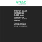 Immagine 4 - V-Tac VT-50005 Power Bank Wireless 5000mAh con Ricarica Rapida 20W PD Attacco Magnetico e Display - SKU 7850