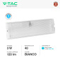 Immagine 2 - V-Tac VT-997 Lampada LED per Uscita di Emergenza 3W SMD IP65 con Funzione Self Test - SKU 7688