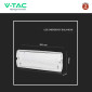 Immagine 6 - V-Tac VT-997 Lampada LED per Uscita di Emergenza 3W SMD IP65 con Funzione Self Test - SKU 7688