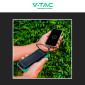 Immagine 5 - V-Tac VT-11111 Power Bank Wireless 10000mAh con Pannello Solare Indicatore LED Colore Nero e Verde - SKU 7835