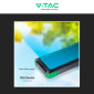 Immagine 6 - V-Tac VT-11111 Power Bank Wireless 10000mAh con Pannello Solare Indicatore LED Colore Nero e Verde - SKU 7835