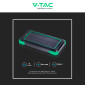 Immagine 9 - V-Tac VT-11111 Power Bank Wireless 10000mAh con Pannello Solare Indicatore LED Colore Nero e Verde - SKU 7835