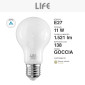 Immagine 2 - Life Lampadina LED E27 11W Goccia A60 Filament in Vetro Milky - mod. 39.920354NM40