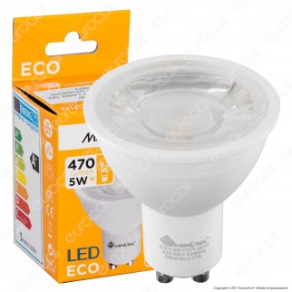 Marino Cristal Serie ECO Lampadina LED GU10 5W Faretto Spotlight 38°