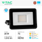 Immagine 5 - V-Tac VT-128 Faro LED 20W Faretto SMD IP65 Chip Samsung Colore Nero - SKU 20307 / 20308 / 20309