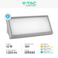 Immagine 5 - V-Tac VT-8054 Lampada LED da Muro 12W SMD Colore Grigio Applique IP65 - SKU 218233 / 218234 / 218235