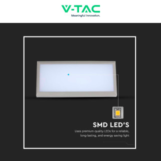 VT-8054 Lampada LED da Muro 12W SMD IP65 Colore Grigio V-Tac