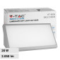 Immagine 1 - V-Tac VT-8055 Lampada LED da Muro 20W SMD Colore Grigio Applique IP65 - SKU 218236 / 218237 / 218238