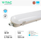 Immagine 4 - V-Tac VT-150148 Tubo LED Plafoniera Linkabile 48W Lampadina SMD Chip Samsung IP65 150cm - SKU 2120215 / 2120214