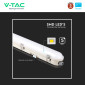 Immagine 9 - V-Tac VT-150148 Tubo LED Plafoniera Linkabile 48W Lampadina SMD Chip Samsung IP65 150cm - SKU 2120215 / 2120214