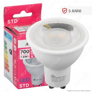 Marino Cristal Serie STD Lampadina LED GU10 7,5W Faretto Spotlight