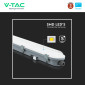 Immagine 9 - V-Tac VT-150048 Tubo LED Plafoniera Linkabile 48W Lampadina SMD Chip Samsung IP65 150cm - SKU 2120203 / 2120202