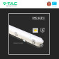 Immagine 10 - V-Tac VT-150148S Tubo LED Plafoniera 48W SMD Chip Samsung IP65 150cm con Sensore Crepuscolare e di Movimento - SKU 20470 / 20471