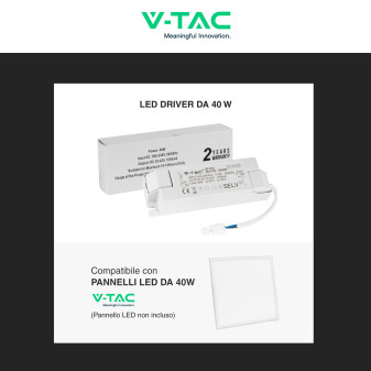 V-Tac Driver per Pannelli LED 60x60 40W