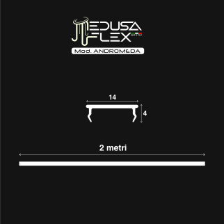 Medusaflex Andromeda Copertura Opaca per Profilo in Alluminio