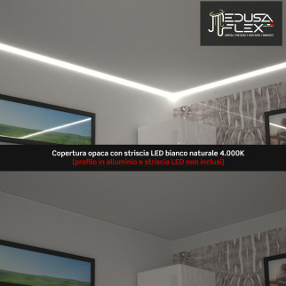 Medusaflex Andromeda Copertura Opaca per Profilo in Alluminio