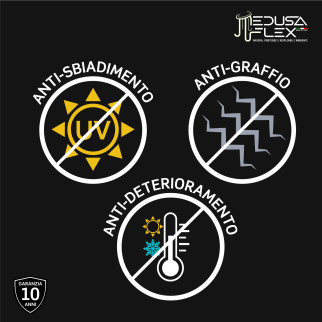 Medusaflex Andromeda Copertura Nera per Profilo in Alluminio