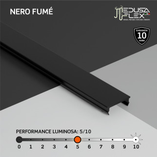 Medusaflex Andromeda Copertura Nera per Profilo in Alluminio