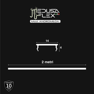 Medusaflex Andromeda Copertura Rossa per Profilo in Alluminio