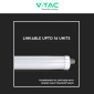 Immagine 9 - V-Tac VT-6076 Tubo LED Plafoniera Linkabile 18W Lampadina SMD IP65 60cm - SKU 216283 / 216282