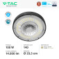 Immagine 3 - V-Tac VT-9-111 Lampada Industriale LED UFO Shape 100W SMD IP65 Chip Samsung Dimmerabile High Bay - SKU 20480