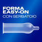 Immagine 3 - Preservativi Durex Settebello XL Taglia Extra Large con Forma Easy On - Confezione da 30 Profilattici