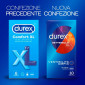 Immagine 5 - Preservativi Durex Settebello XL Taglia Extra Large con Forma Easy On - Confezione da 30 Profilattici