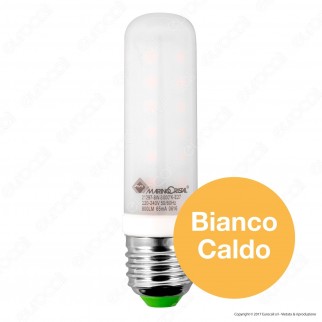 Marino Cristal Serie PRO Lampadina LED E27 8W Tubolar T28 Dimmerabile
