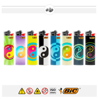 Bic Slim J23 Fantasia Yin Yang - Box da 50 Accendini